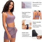 Sieviešu Criss Cross Back jogas krūšturis
