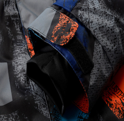 Multicoloured ski jacket cuff Multicoloured ski jacket cuff